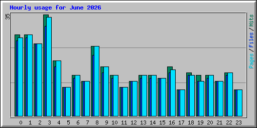 Hourly usage for June 2026